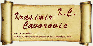 Krasimir Čavorović vizit kartica